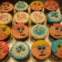 Jenn Chocolate cupcakes for a mommy-to-be.