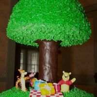 Pooh And Friends Party Tree I made this for my son's first birthday. It was fun to go to Lowe's and get the supplies for the support system of the tree. It...