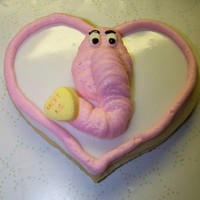 Valentine Elephant Cookies 