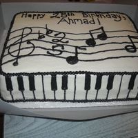Musical Birthday Ii I made this for someone who liked my brother-in-law's musical birthday cake, but wanted something alittle different. It is 2 layers,...
