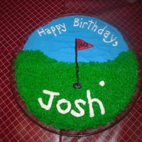 Golf Birthday This was for my husband's 31st birthday. The flag says '30' because he was not so excited about turning 31! It is a cookie...