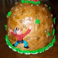 Rock Climber My roommate is an avid rock climber and this was his 26th Bday cake the entire cake was edible including "mini-max"....there WAS...