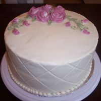 Love My Mommy! This is a spice cake with cream cheese frosting. This is the first time I have used the viva method and the diamond mat. I hope my mommy...