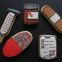 Medical School Cookies I love decorating cookies! These are my second attempt at decorated sugar cookies, and I am totally addicted! I blame all of you cookie...