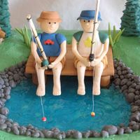 Gone Fishing This was made for a little boy's love of fishing with his cousin. All figures and accents were made of gumpaste. This one was fun to...