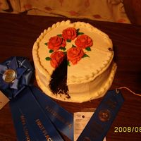 Chocolate Cake Made this for the fair.. and look..it was the Best on Show...boy was i surprised..