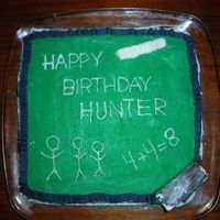Birthday Cake Chalk Board I made this birthday cake for a little 8-year-old boy. He loves his chalk board, so I did that. I used a mini sized Hershey candy bar for...