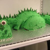 Dragon/dinosaur This cake is designed after tripletmom's 3D Dinosaur cake. Her cake is fabulous! Also, thanks to Sweet Dreams by Tracy for her...