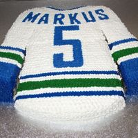 Hockey Jersey Made this for my nephew's 5th bday. Thank you hockeymom for the inspiration!