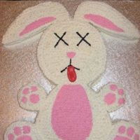 Dead Bunny Long story! Made for friends 40th bday. I tried to make it as cutesy as possible!