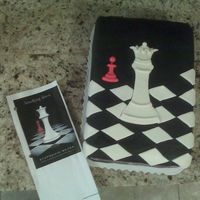 Breaking Dawn - Book Cover Cake My friend wanted her teenaged daughters cake to be themed after a new book that was coming out soon that she was wanting. Black satin ice w...