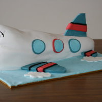 Up Up And Away! An airplane cake that I just did for my sons 4th birthday.