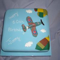 Spitfire Cake Spitfire cake make made of vanilla sponge with sugarpaste spitfire flying above patchwork fields!
