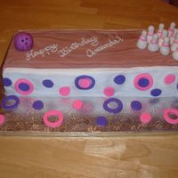 Bowling Birthday Cake 