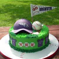 Rockets Team Cake Made for my son's team. Thank you cc members for the inspiration.