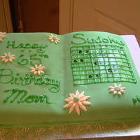Sudoku Birthday Cake 