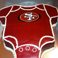 49Ers Onesie Cake 