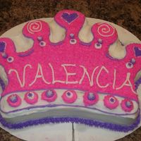 Crown Cake This was my first shaped pan cake I made for my nieces birthday.