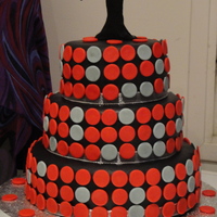 Retro Chic I used some cake on this site for inspiration. The client wanted something retro chic, in red.