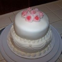 Wilton Iii Final 8 and 6 inch, covered with MMF, MMF roses