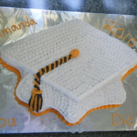Grad Cap Grad Cake for a coworker's daughter.
