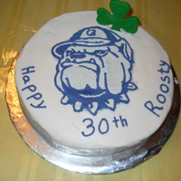 Georgetown Hoya/st.patricks Day Birthday Cake Chocolate Cake, Buttercreme IcingFrozen Buttercreme Transfer