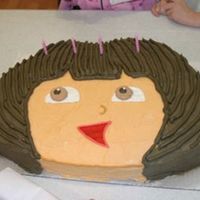 Dora This is the Dora cake that went along with my backpack cake.