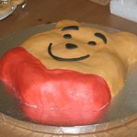 Pooh I used the pooh pan and decorated with fondant.