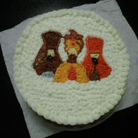 Three Kings Without Face (Puerto Rico Tres Reyes Magos). This a tradition style on Puerto Rico (Christmas Time). We celebrate a Three Kings Day on Jan. 6. This a vainilla cake with frosting (...