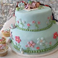 Celebration Of Spring A cake for my friends baby boy :-)Fondant covered with fondant and royal icing decorations.