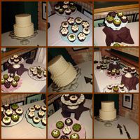 Lexi's Wedding CSM: The florist hadn't arrived yet or forgot to bring the brides cake topper, so that's why there is nothing on top of the cake...