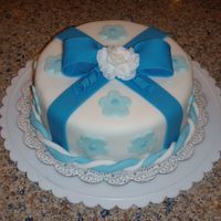 Wilton Course 3, Cake 1 My first fondant cake