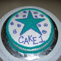 Wilton Course 1, Cake 1 My first cake!...notice the complete lack of originality in the lettering ;-)