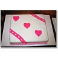 Fondant Cake This was the first fondant cake that I ever made. I'd like to take a fondant/gumpaste class to learn more of the tricks of the trade...