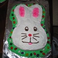 Easter Bunny I made this using the Wilton bunny mold. Once it was frosted it was difficult to see where the spaces were for the eyes, ears, etc. I'...
