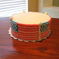 Covered With Glory I made this for a potluck @ work, and was worried everyone's teeth would be blue, they weren't : )