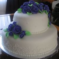 Wilton Course 3 - Final Cake Here is my final cake for my Wilton Course #3. I'm very pleased with how it turned out and never would've imagined (especially...