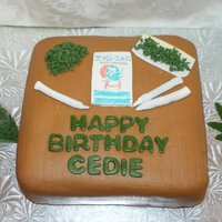 Marijuana Cake An 8 inch single layer carrot cake covered with vanilla butter cream than home made fondant icing. All accents (weed, papers, joints, &...
