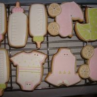 Shower Cookies 60 cookies for a baby shower.