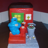 Sesame Street I made this cake for my two sons birthdays. My older kids actually pitched in to make some of the accents. The cake itself is strawberry...