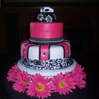 First Fondant Cake This was my first attempt at fondant and a stacked cake. This was for my daughter's 13th birthday. I admit I used Wilton's...