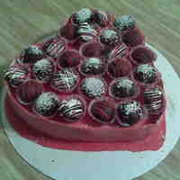 Box Of Chocolates For My Sweetie This is my first attempt at the "box of chocolates" cake. Based on the version i saw from Bakerella. I love it. I used Satin Ice...