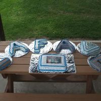 Family Reunion Cake Buttercream frosting on all, edible image added to sheet cake