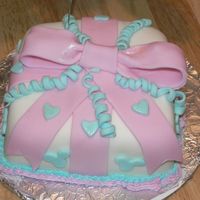 First Fondant Wilton class III, first cake with fondant.
