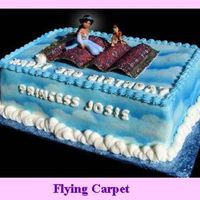 Flying Carpet Jasmine flying through the sky on a magic carpet