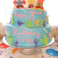 Spongebob My daughters 3rd b-day. Vanilla cake and white buttercream icing