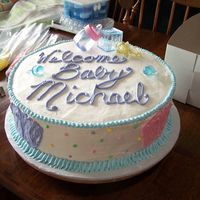 Baby Feet I made this for my friends baby shower. It was a marble cake with fresh strawberries in the middle.