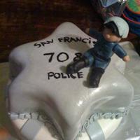 San Francisco Police Dept. Retirement Cake SFPD Motorcycle Police Seargent retirement.