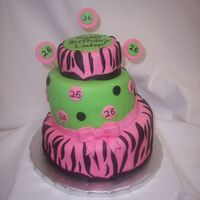 Pink Zebra Cake I've seen a few cakes with zebra stripes & so I thought I would give it a try. I made this cake for my friends 26th birthday over...