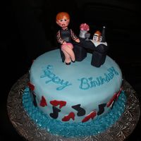 Michele's Cake This cake was made for a friend of mine, that is in a show, that has a bar scene. The song she sings is Everything's Coming Up Roses,...
